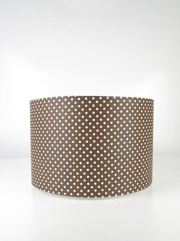 Straight Drum - Chocolate with Calico Dots